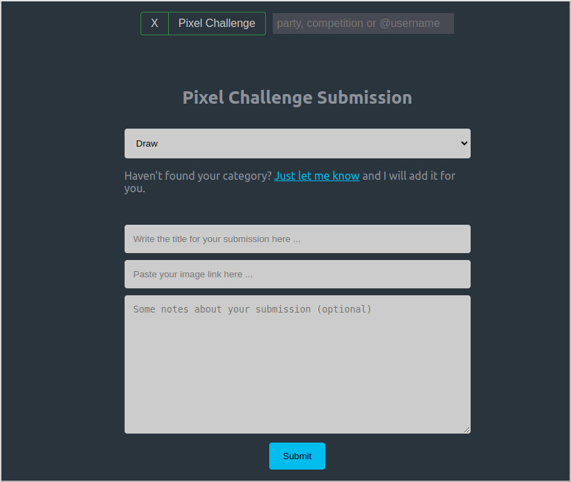 submission form