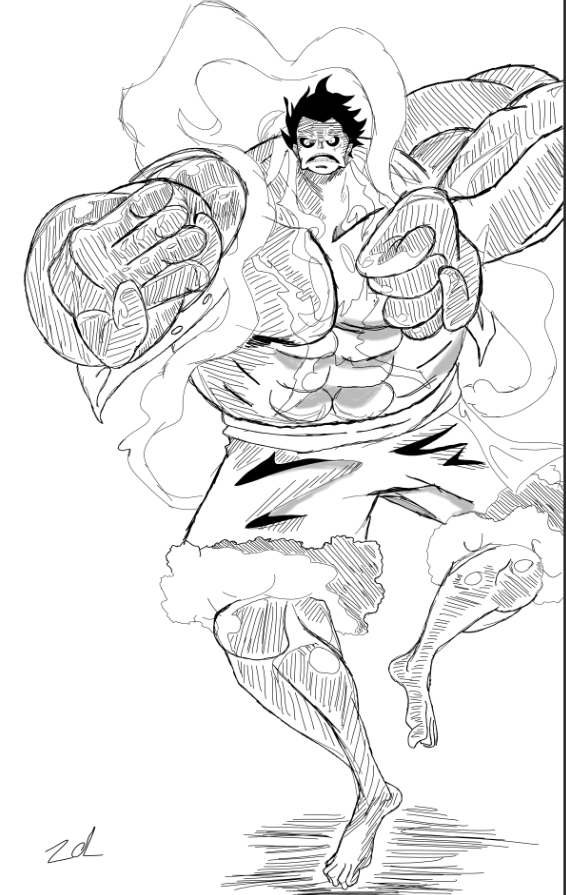 Luffy gear four; bound man